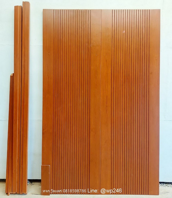 ประตูไม้สักพร้อมวงกบ ราคา