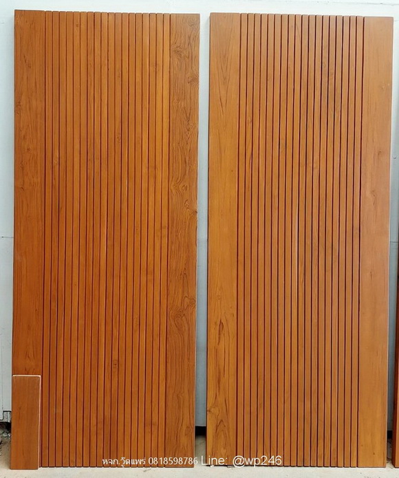 แบบประตูไม้สักโมเดิร์นสวยๆ